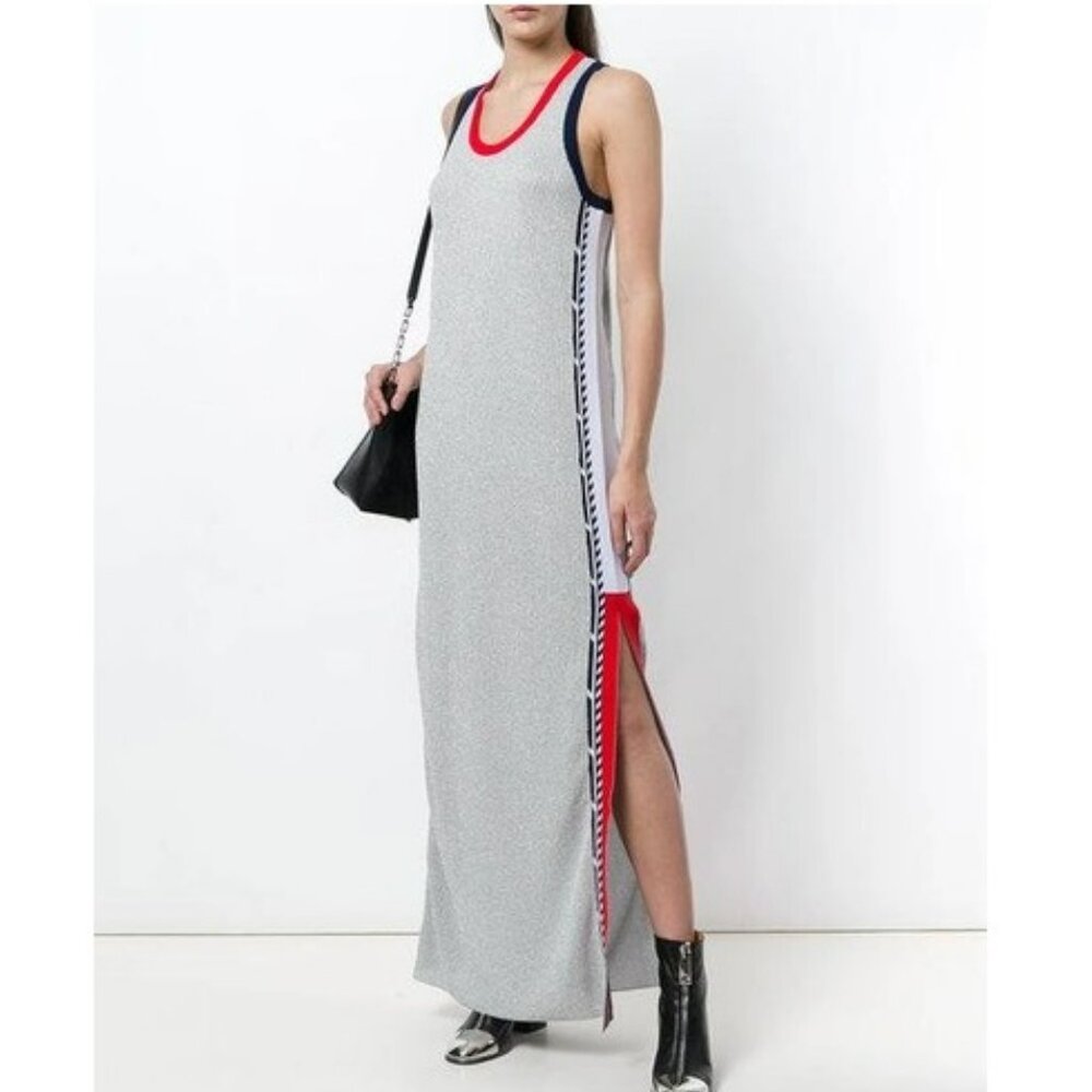 Tommy Hilfger - Hilfiger Collection Runway Silver Lurex Bodycon Dress